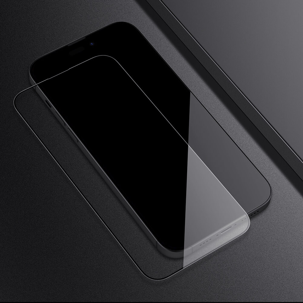 Miếng dán kính cường lực full 3D cho iPhone 14 Pro Max hiệu Nillkin Amazing CP+ Pro - hàng nhập khẩu