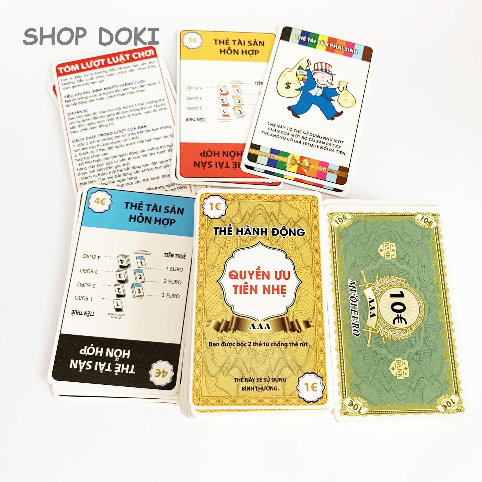 Boardgame Bài Tỷ Phú - Monopoly Deal Việt Hóa