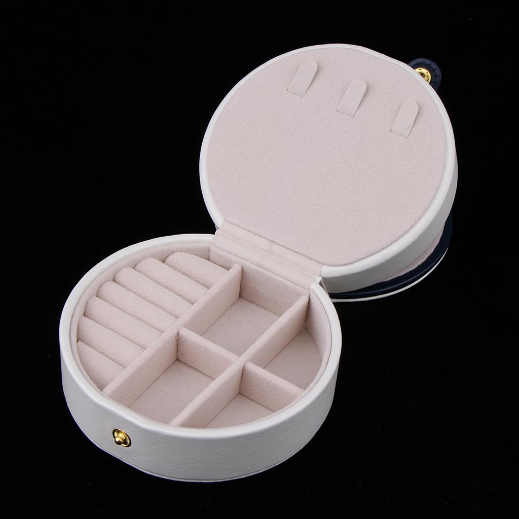 Multi-layer PU Leather Portable Jewelry Storage Display Case Box