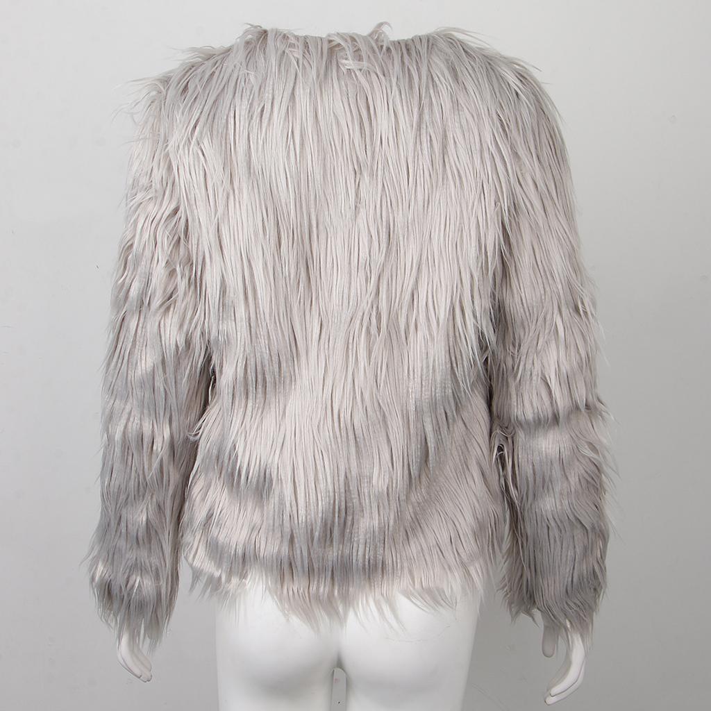 Womens Winter Warm Faux Fur Short Coat Jacket Parka Outerwear Tops