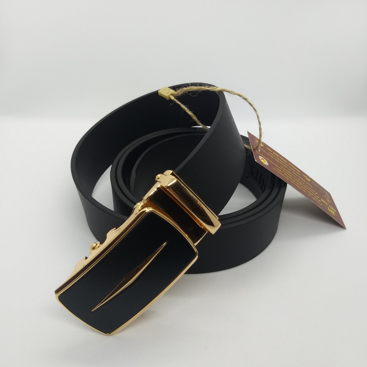 Thắt lưng nam da bò cao cấp nguyên tấm, khóa tự động bản 3.5cm hàng chính hãng Nhất Tính, bảo hành 5 năm