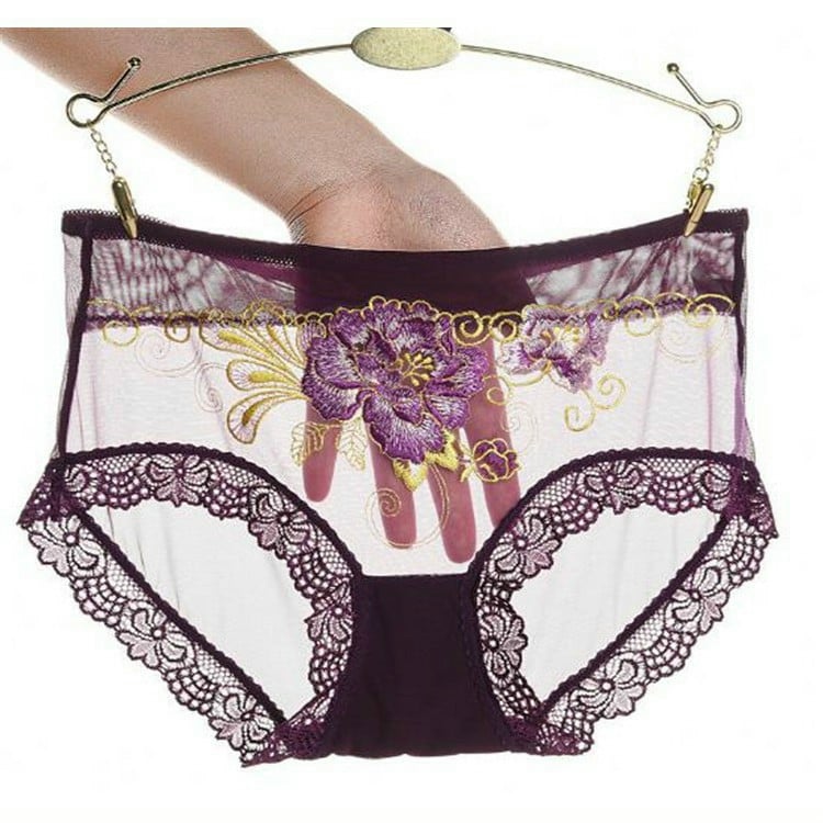 Combo 5 Quần Lót Nữ Ren Hoa Hồng Sexy, Từ 48-58kg - Giao Màu Ngẫu Nhiên + Tặng Kèm 01 Băng Đô Cài Tóc Siêu Dễ Thương