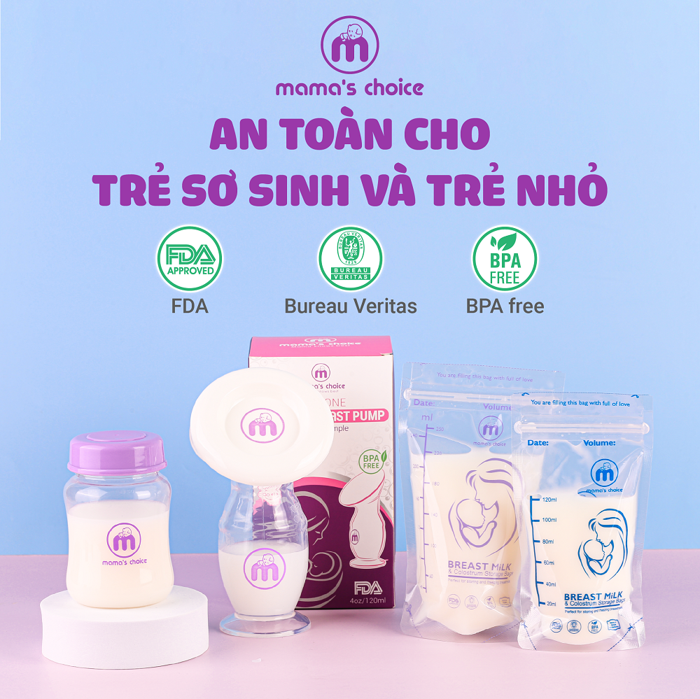 Túi Trữ Sữa Và Bảo Quản Sữa Mẹ Mama’s Choice, Bịch Đựng Sữa Mẹ, Có Khóa Zip Tiện Lợi An Toàn, Lẻ 10 Túi