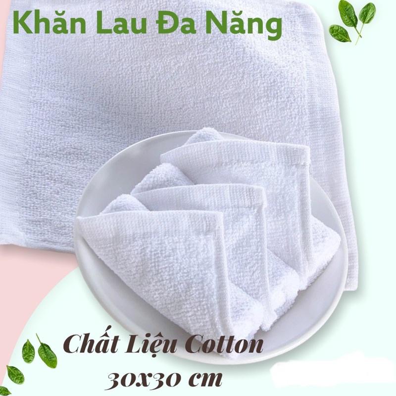 KHĂN LAU ĐA NĂNG 30x30CM SIÊU THẤM - CHẤT LIỆU COTTON - LAU XE- NHÀ BẾP- QUÁN ĂN