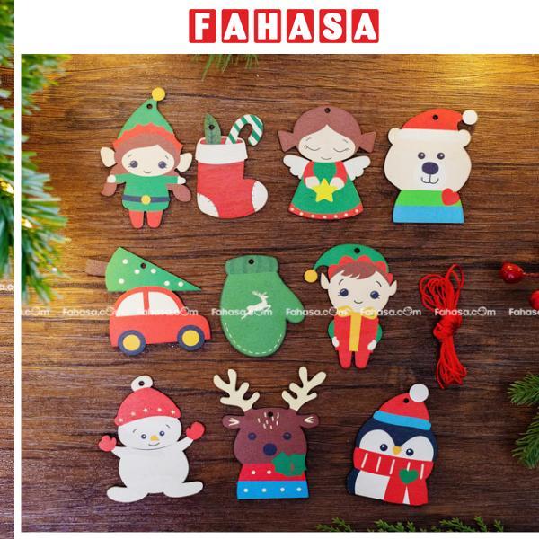 Dây Hình Gỗ Trang Trí Giáng Sinh - Bách Mộc - Set 6