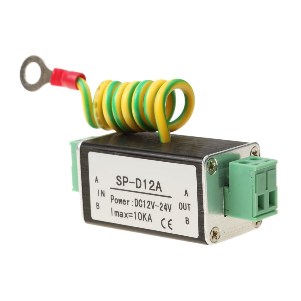 DC 12-24V Power Supply Signal Arrester Surge Protector Device For Thunder/   Protection
