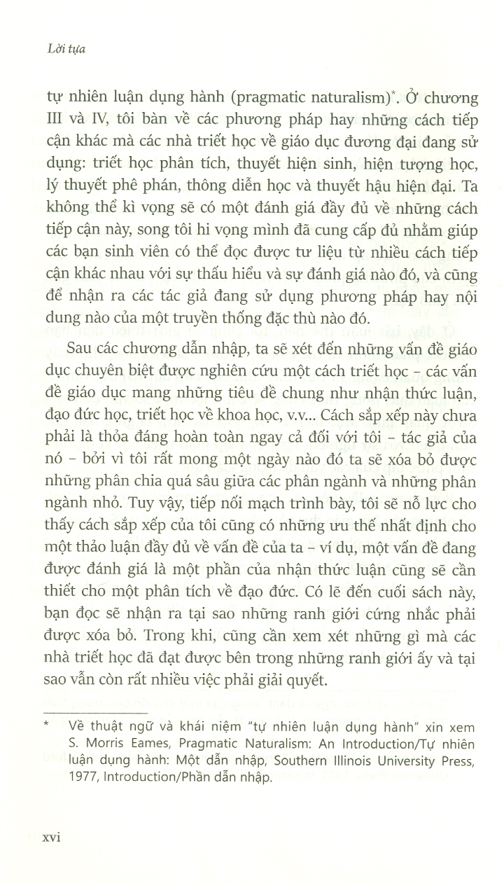 Triết Học Giáo Dục - Philosophy Of Education