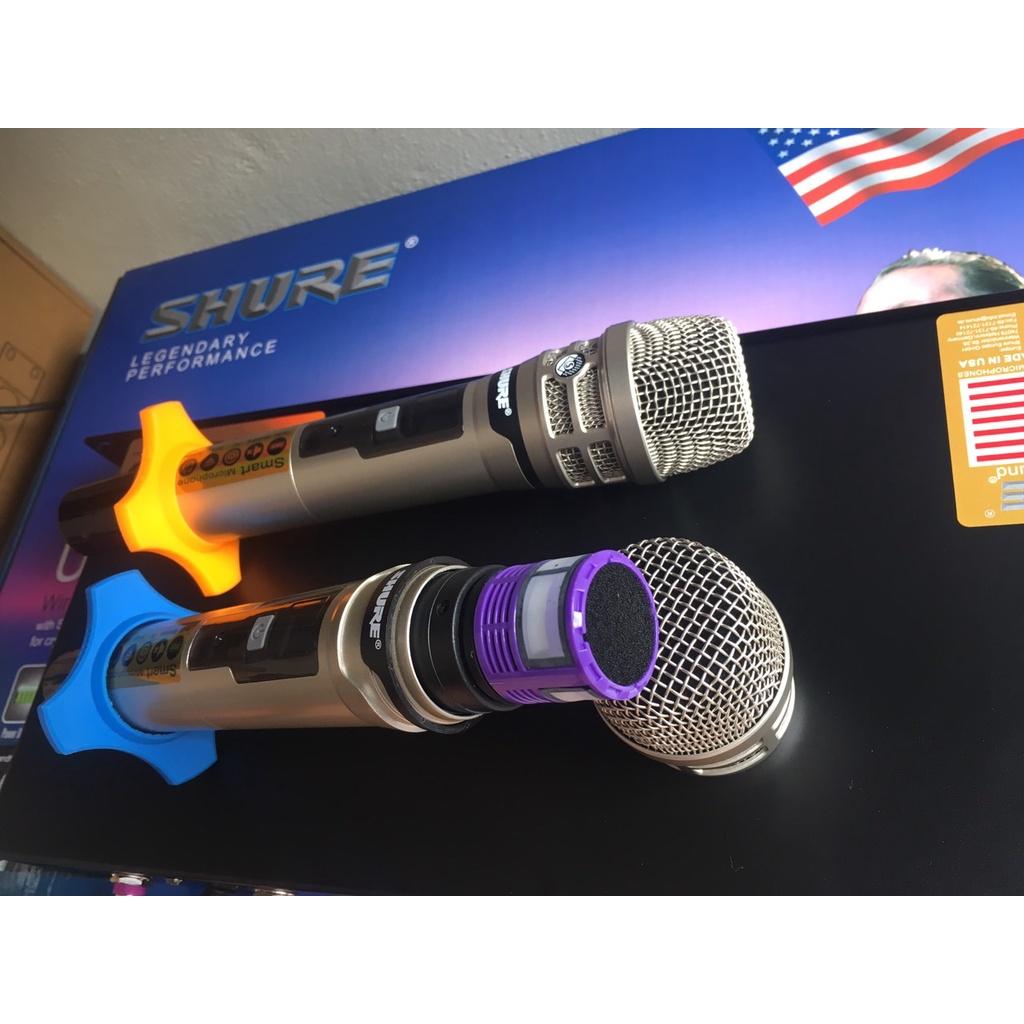 Micro Không Dây SHURE UGX 21 Tự Ngắt, Dò Sóng Chỉnh Tần Số Hiện Đại. Dòng Karaoke Cao Cấp Gia Đình, Phòng Trà, Quán Hát