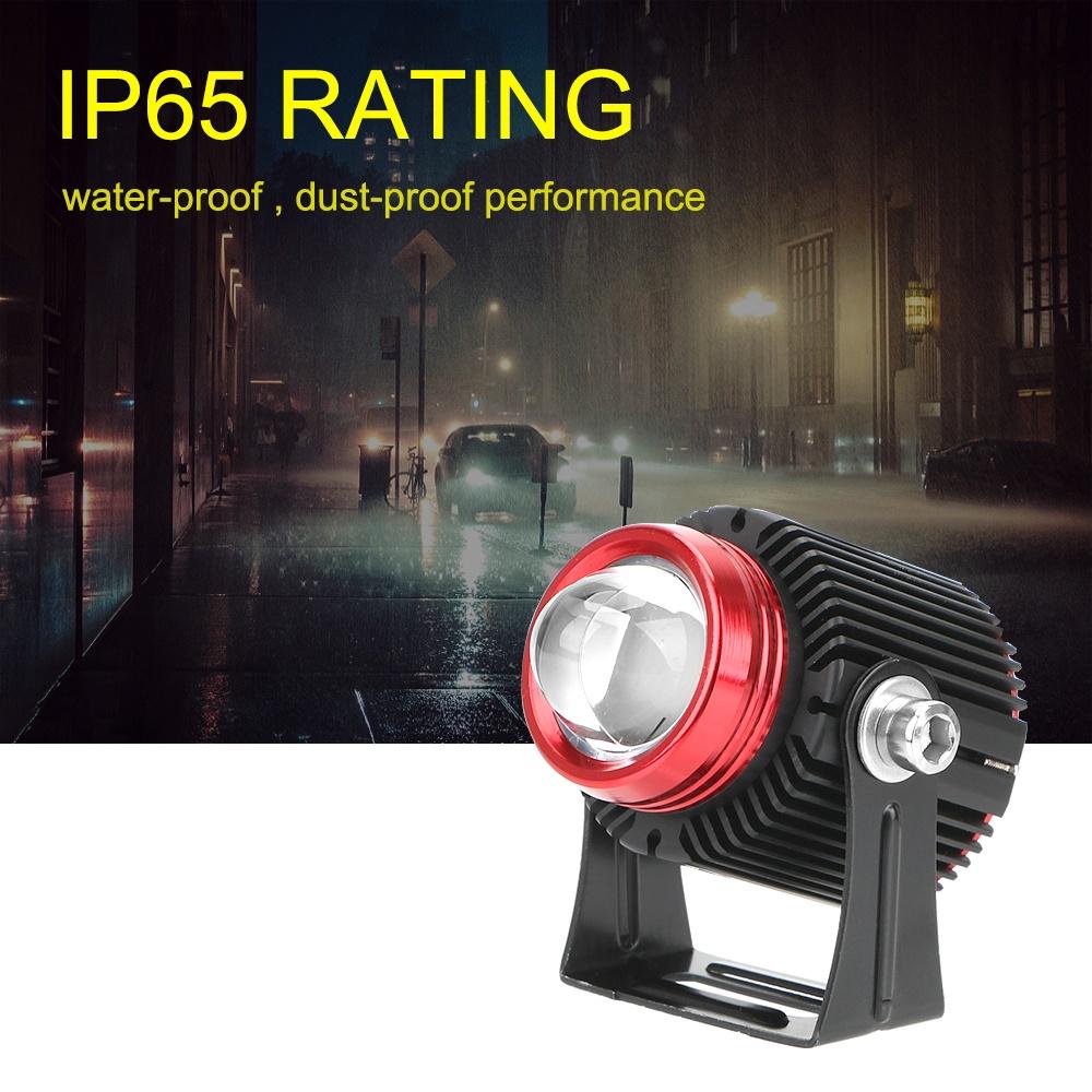 Set 2 đèn pha LED chống thấm nước bằng thép hai màu sắc dành cho xe mô tô