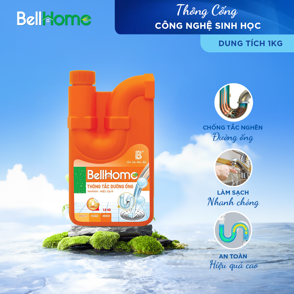 Thông Cống  Bell Home Công Nghệ Sinh Học Chính Hãng trọng lượng 1kg