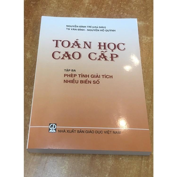 Sách - Toán Học Cao Cấp Tập 3 - Phép Tính Giải Tích Nhiều Biến Số - KHỔ NHỎ - NXB Giáo Dục - HV - ảnh 4