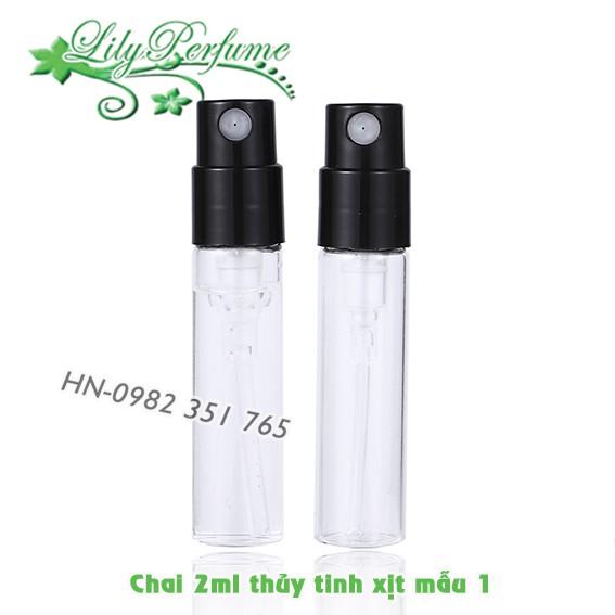 Lọ chiết nước hoa 2-3ml thủy tinh dạng xịt mẫu 1 (Vỏ chiết nước hoa/ Chai chiết nước hoa)