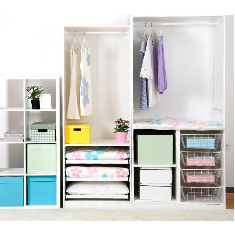 Bộ 6 Túi hút chân không đựng quần áo đi du lịch + Tặng Bơm hút chân không + Tặng 1 Túi lưới giặt quần áo