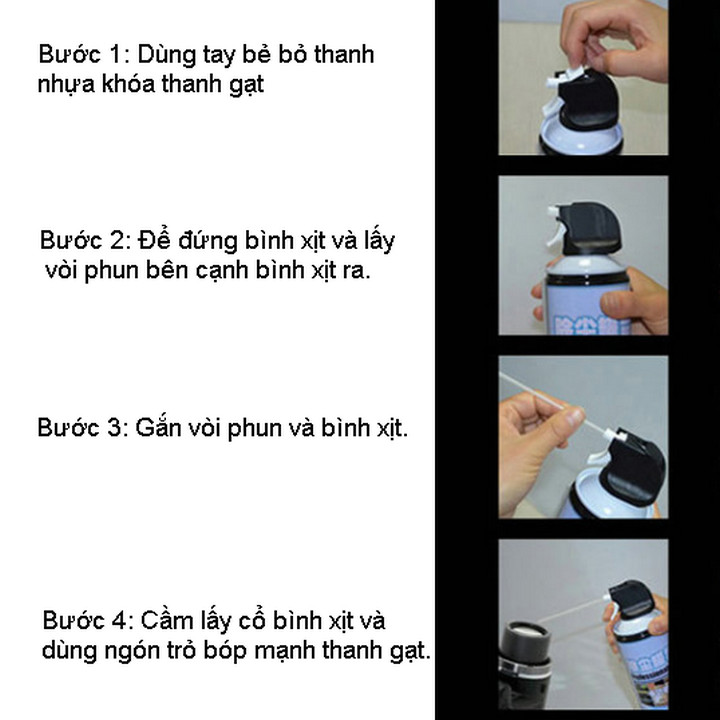 Bình Xịt Chuyên Dụng Vệ Sinh Máy Tính PC, Bàn Phím Laptop, Lens Máy Ảnh - Home and Garden