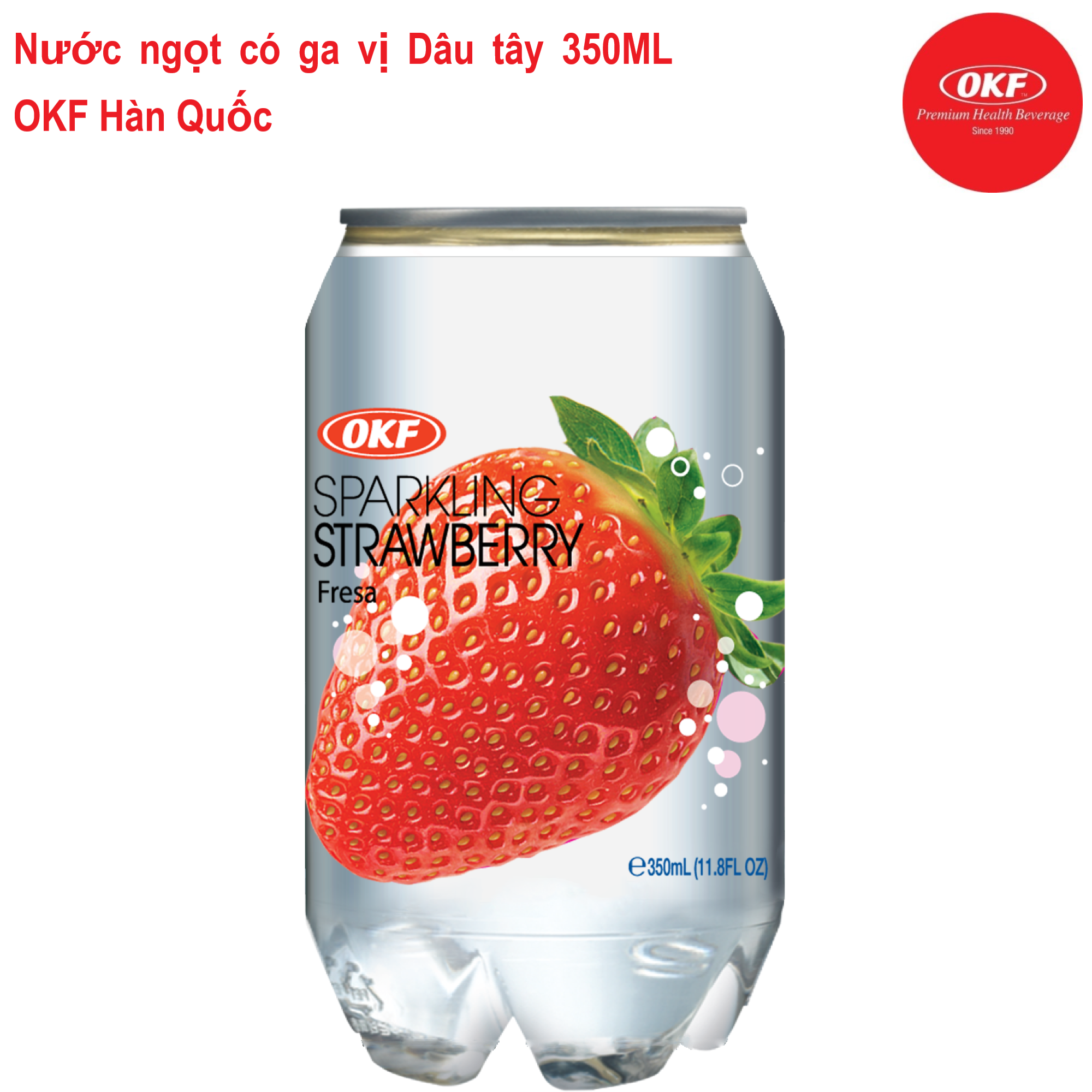 Nước ngọt có ga vị Nho 350ML OKF Hàn Quốc