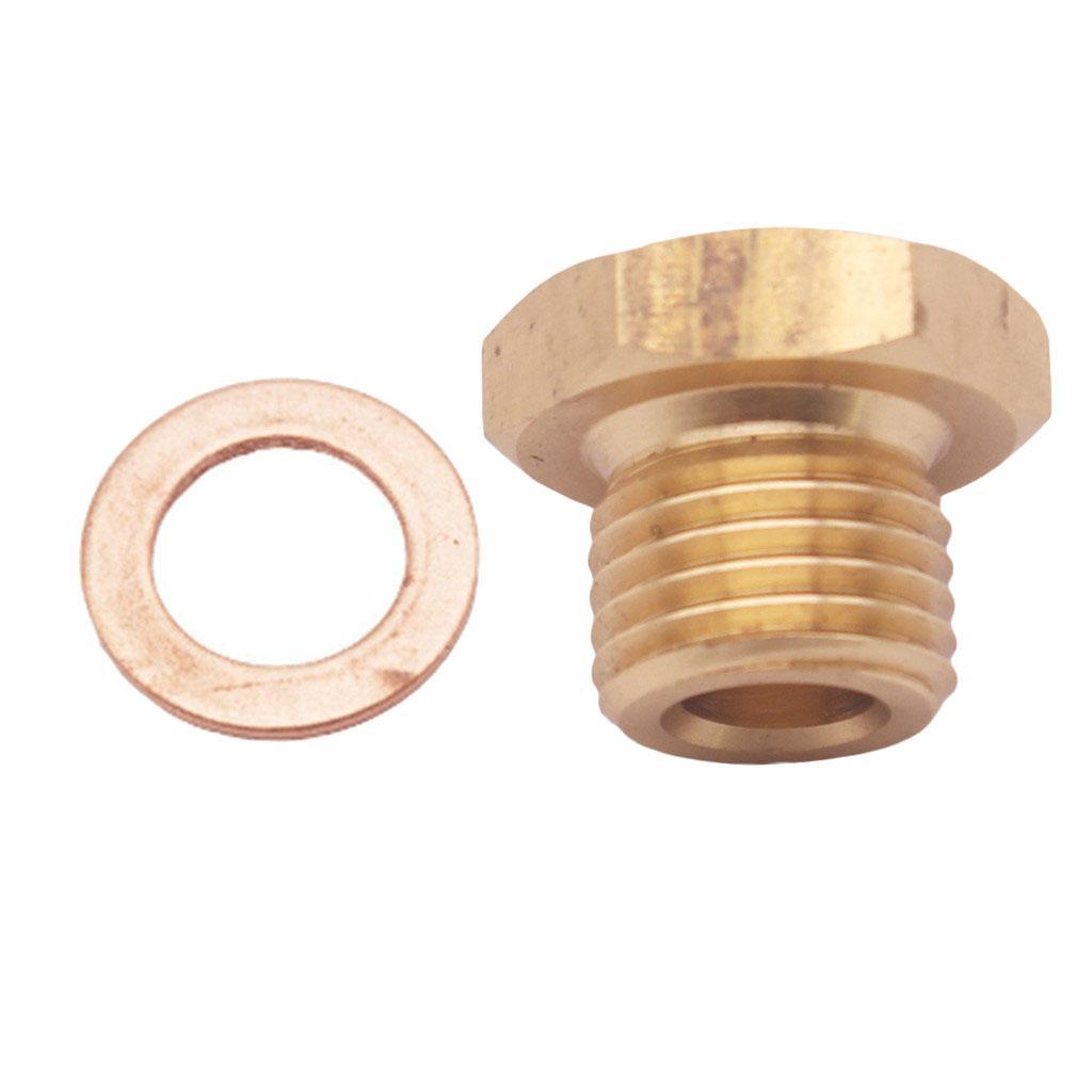 4x Pressure Temperature Gauge Sender Adapter 1/8" NPT to M14x1.5 Male M14