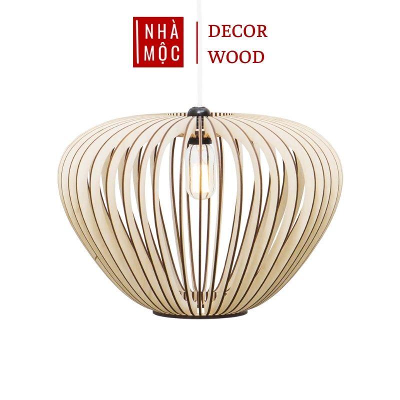 Đèn gỗ thả trần trang trí mẫu TT39