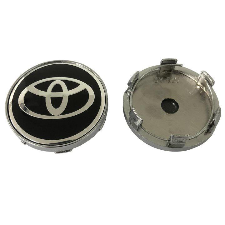 Logo chụp mâm, ốp lazang bánh xe ô tô Toyota đường kính 60mm