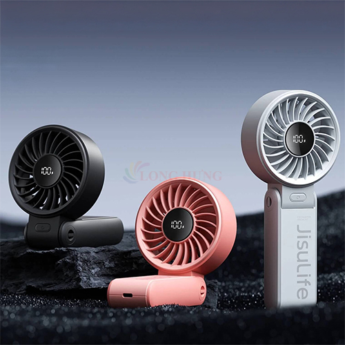 Quạt mini tích điện cầm tay Jisulife 3 in 1 Handheld Fan Life7 3600mAh - Hàng chính hãng