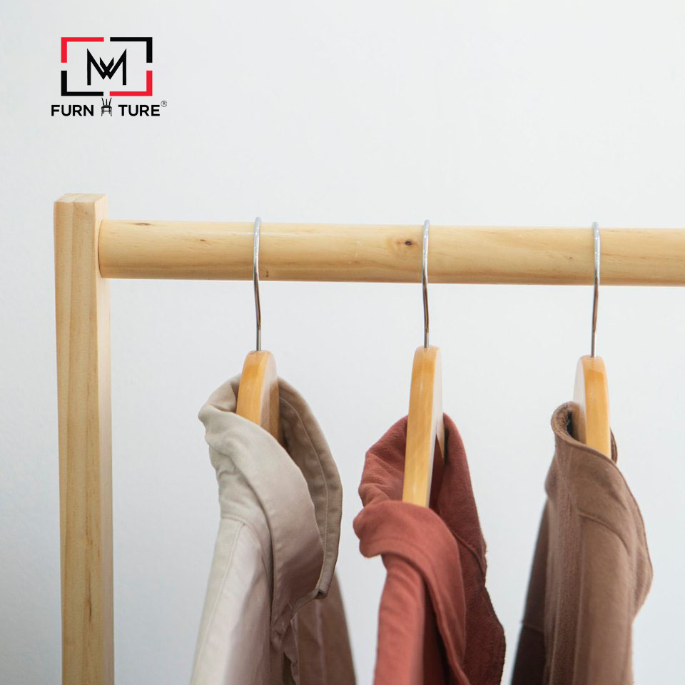 GIÁ TREO QUẦN ÁO XUẤT KHẨU SIZE 86 MÀU TỰ NHIÊN MWFURNITURE - SIMPLE HANGER NATURAL