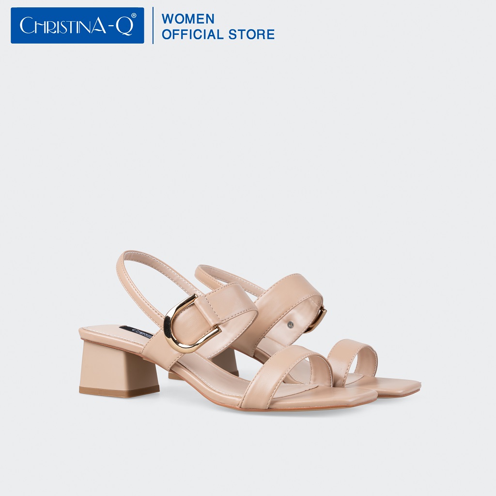 Giày Sandals Nữ Gót Trụ ChristinA-Q XDN297