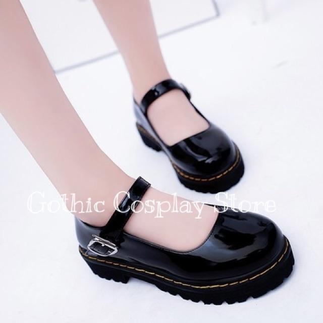 Giày búp bê lolita Mary Janes quai ngang cosplay học sinh Nhật Bản ( size 35 - 39 ) 902