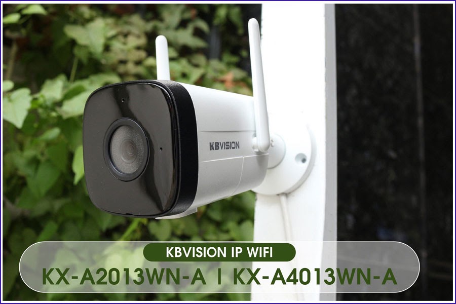 Camera IP Wifi KBVISION KX-A2013WN-A 2.0MP và KX-A4013WN-A 4.0MP Đàm Thoại 2 Chiều - Hàng chính hãng