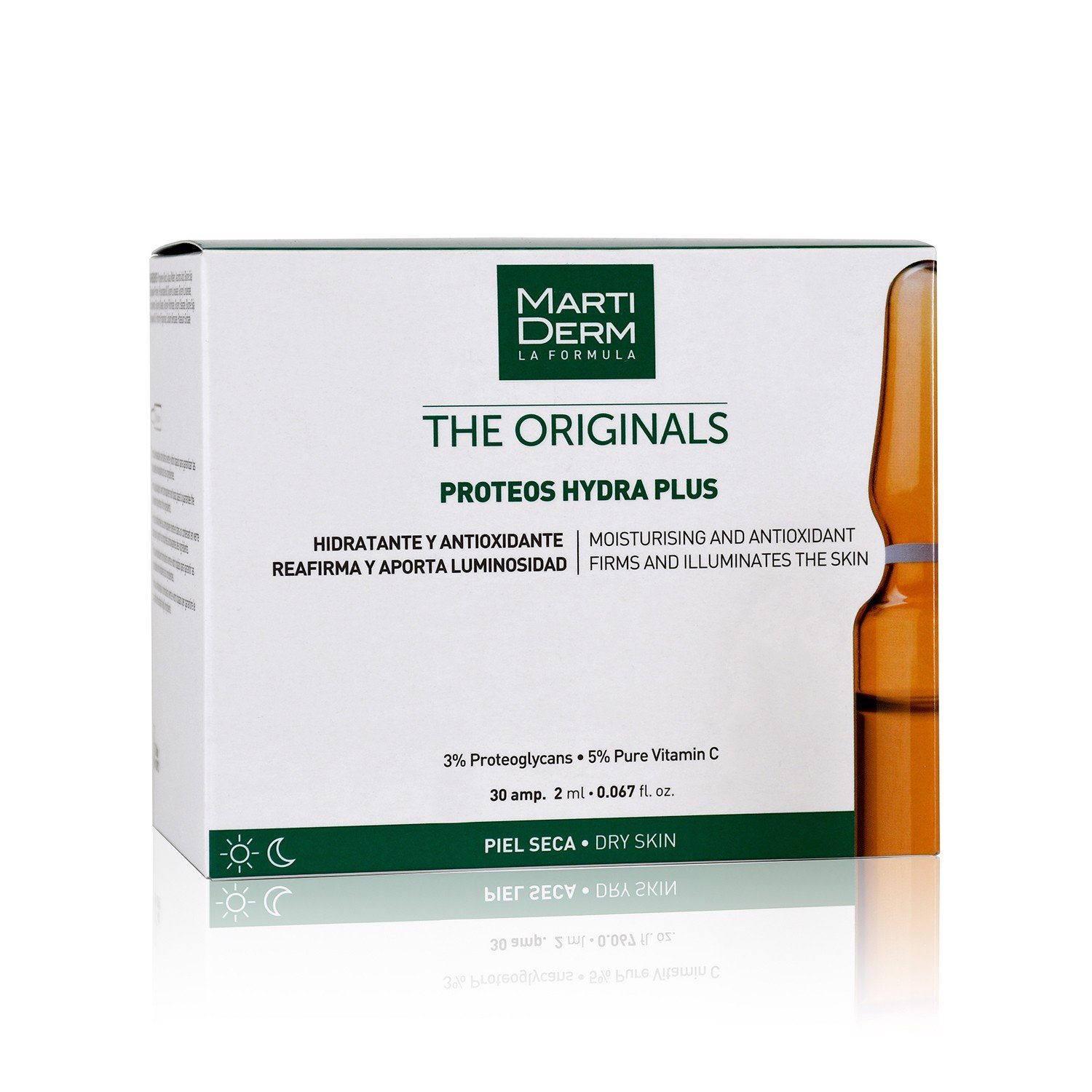 MartiDerm The Originals Proteos Hydra Plus -- Ampoule Dưỡng Ẩm, Làm Sáng, Làm Săn Chắc &amp; Ngừa Lão Hoá Da