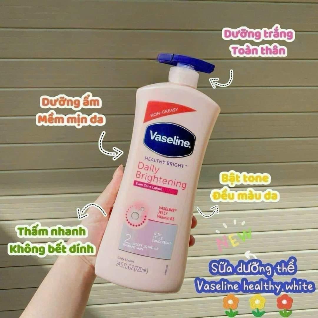 Dưỡng thể Vaseline nắp xanh mẩu mới 725ml - bản mỹ