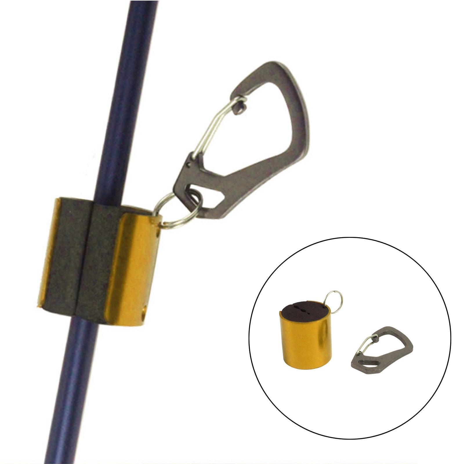 Portable Fishing Rod Holder Rod Clip Holder Fishing Supplies Accessories Golden