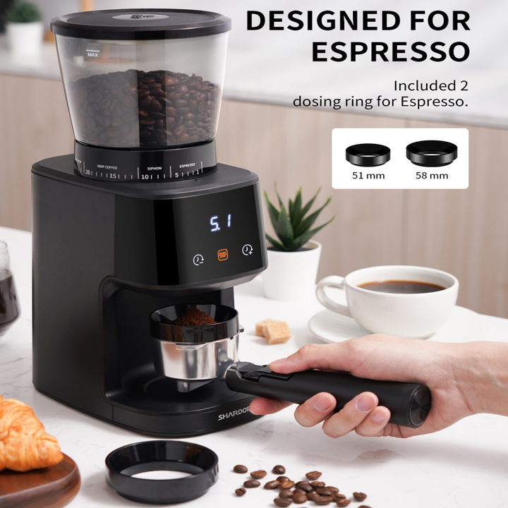 Máy xay hạt cà phê Espresso Shardor BDCJ015 công suất 150W, dung tích ngăn chứa hạt 275g - Hàng Nhập Khẩu