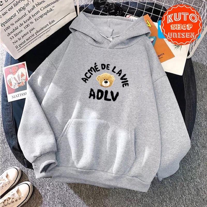 áo hoodie nam nữ hình đầu gấu có big size vải nỉ bông cao cấp