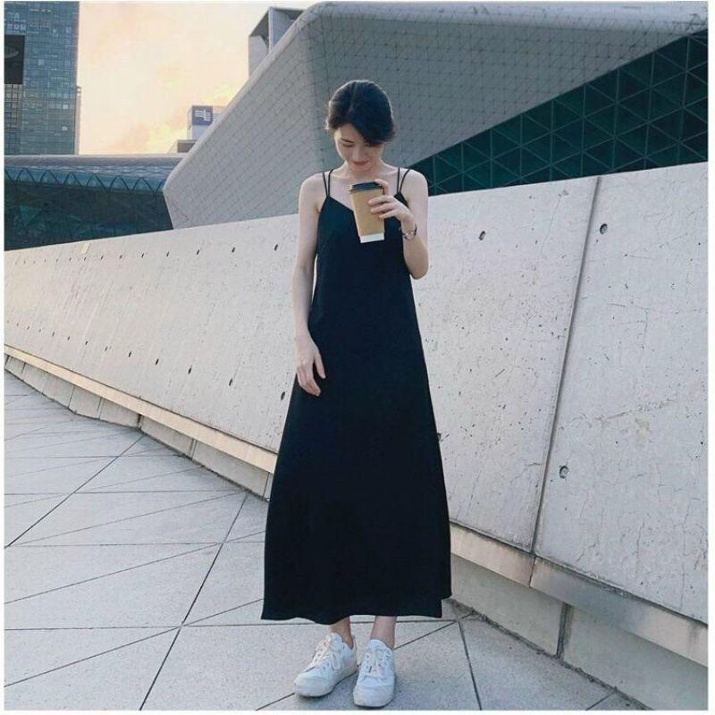 (sẵn-có ảnh chụp) MAXI SUÔNG DÂY ĐAN LƯNG XINH XUẤT SẮC