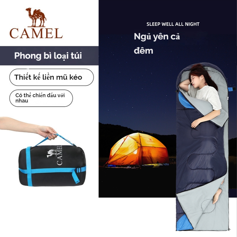 Túi ngủ du lịch dã ngoại ngủ trưa văn phòng CAMEL CROWN chất lượng cao (1.1KG & 1.35KG) Thích hợp trong 15 độ C đến 25 độ C