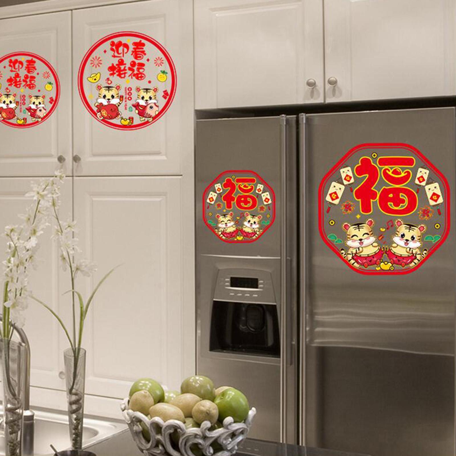 4pcs Wall Stickers Window Sticker Door Murals Door Stickers Window Decor