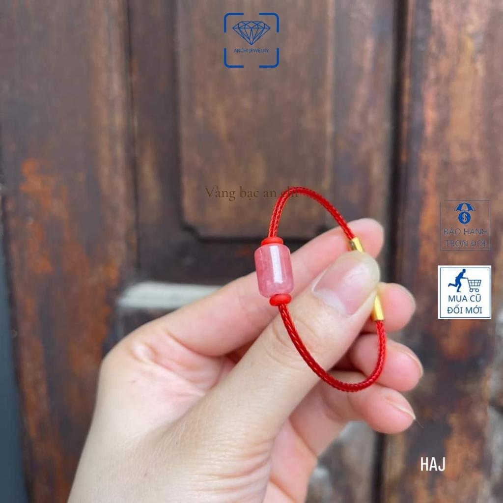 Vòng dây cáp lu thống đào hoa may mắn hanh thông ( hỏa, thổ),Anchi jewelry