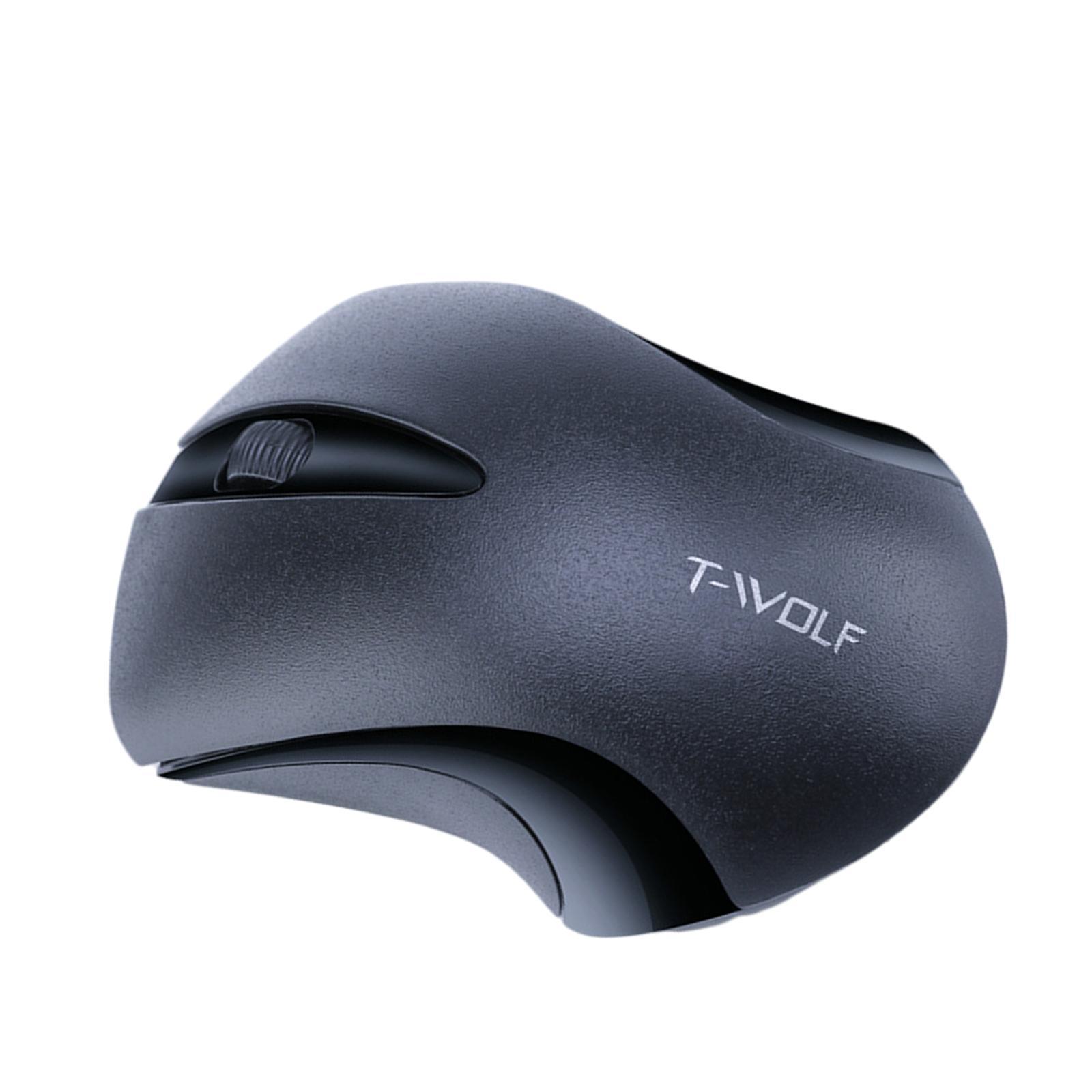 2.4G Wireless Mouse Portable 1200 DPI for Windows for Office Black