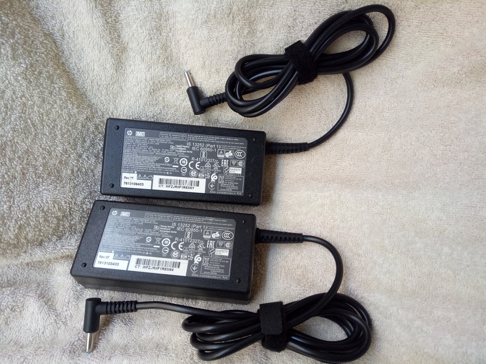 Sạc laptop HP 65w, 90w, 120w, 150w, 200w đầu kim nhỏ xanh 4.5mm x 3.0mm dùng cho laptop HP Envy Series, HP Pavilion X360, HP Chromebook 14 G1 - Hàng chính hãng