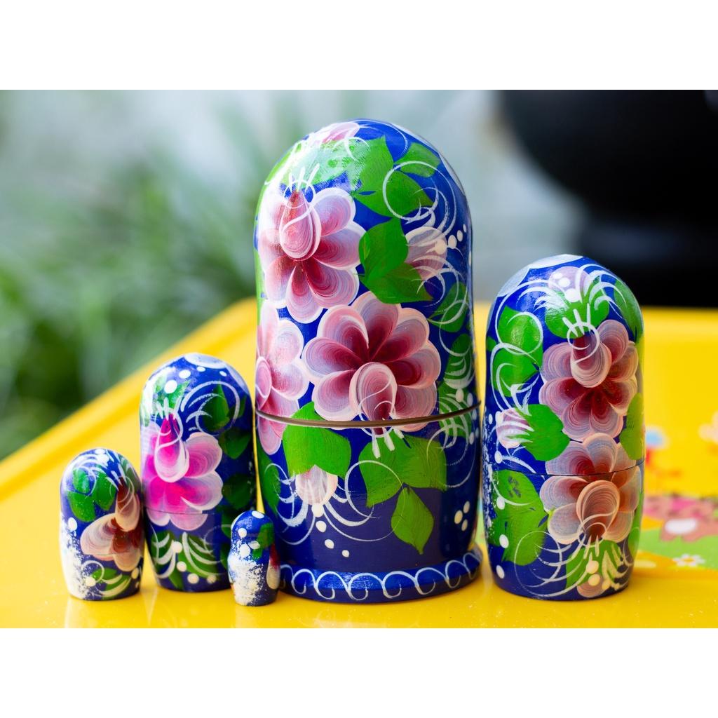 (RẤT DỄ THƯƠNG) BỘ BÚP BÊ NGA MATRYOSHKA 5 LỚP 15CM &quot;LỄ HỘI MÙA ĐÔNG&quot; QUÀ LƯU NIỆM NGA CỰC ĐẸP VÀ ĐỘC ĐÁO GIÁ ƯU ĐÃI