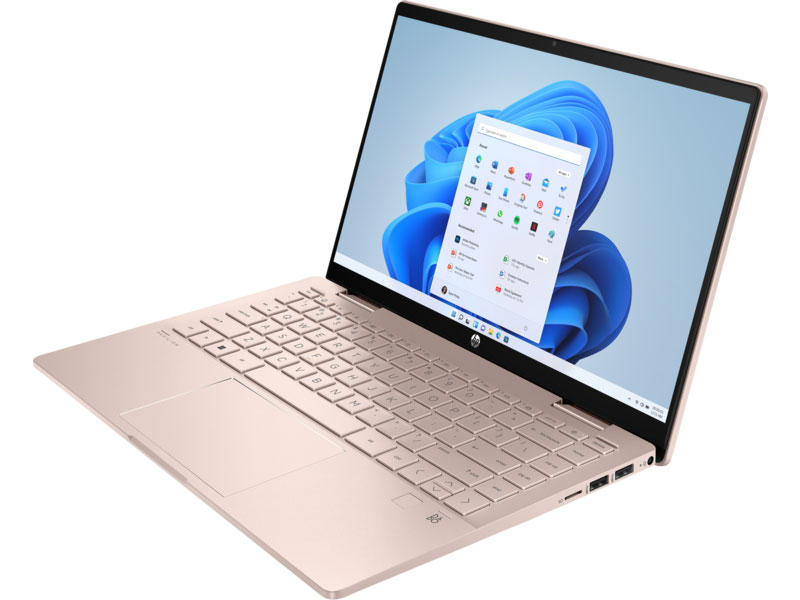 Laptop HP Pavilion x360 14-ek1049TU 80R27PA (i5 1335U/ 16GB/ 512GB SSD/14 inch FHD Touch/Win11/ Gold/ Vỏ nhôm/ Pen) - Hàng Chính Hãng
