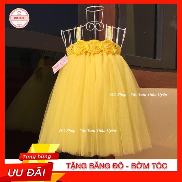 Váy Cho Bé Gái Đầm Bé Gái Sơ Sinh - Đến 6 Tuổi Hoa Hồng Cuốn
