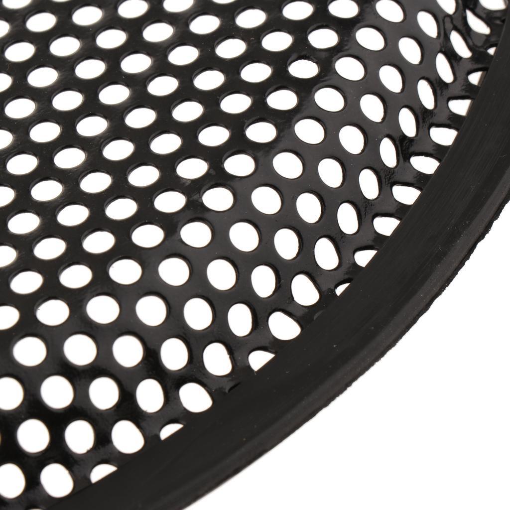 2Piece Speaker Grills Cover Case with Screws Audio Accessoric Black 10inch