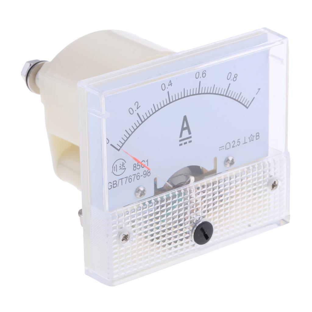 2pcs 0-1A & 0-2A DC Ammeter Current Panel Meter Pointer Current Meter Gauge