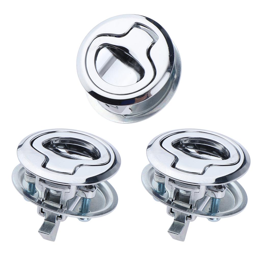 2 Marine Boat Stainless Steel Flush Door Pull Locker Hatch Latch Lift Handle