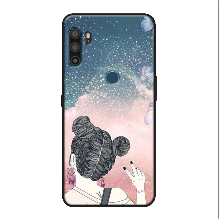 Ốp lưng điện thoại VSMART ACTIVE 3 viền silicon dẻo TPU  hình Cô Nàng Cá Tính - Hàng chính hãng