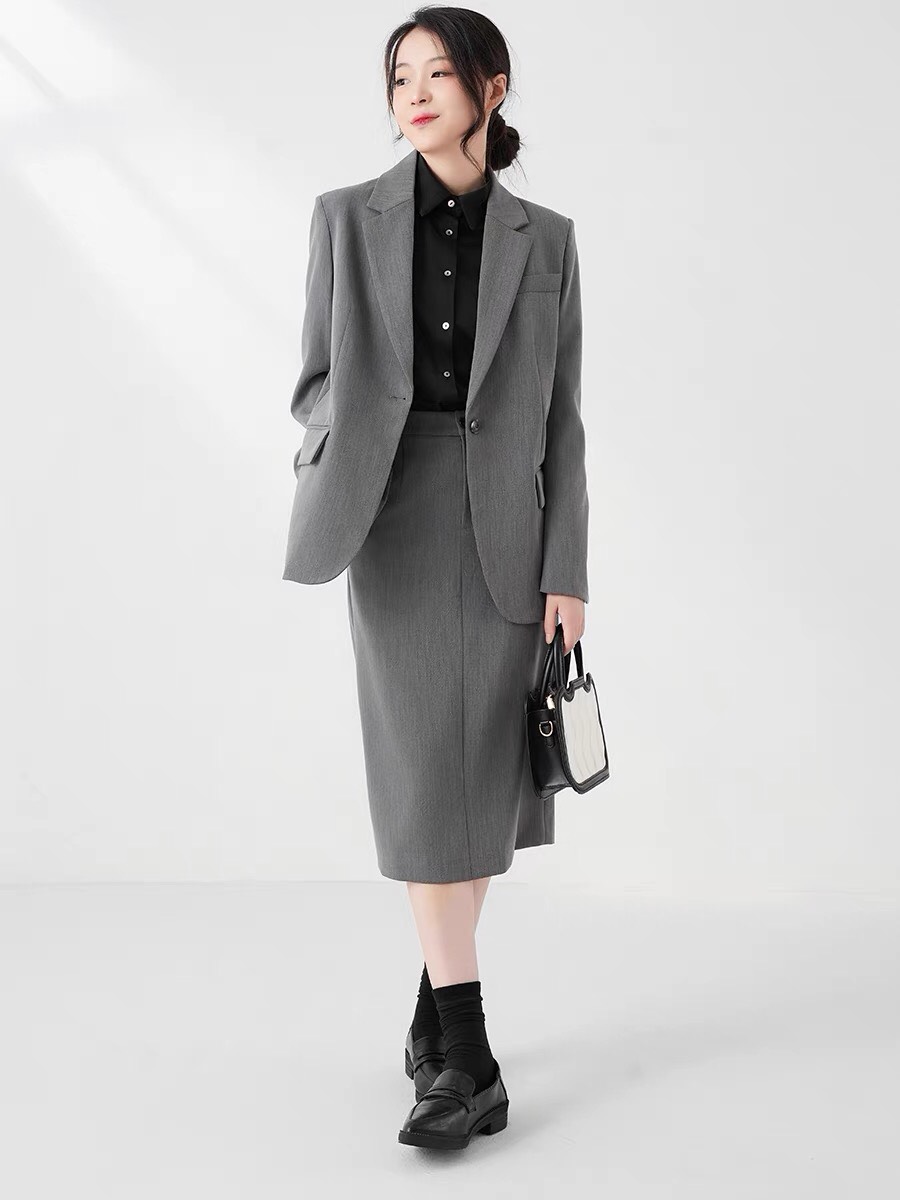 Áo vest công sở nữ chất liệu tuyết mưa cao cấp áo khoác blazer nữ 2 lớp có độn vai 3 màu basic dễ phối đồ mặc đi làm