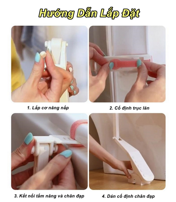 Bàn Đạp TOILET MAT Hygienic Nâng Hạ Nắp Bồn Cầu Thông Minh - Home and Garden