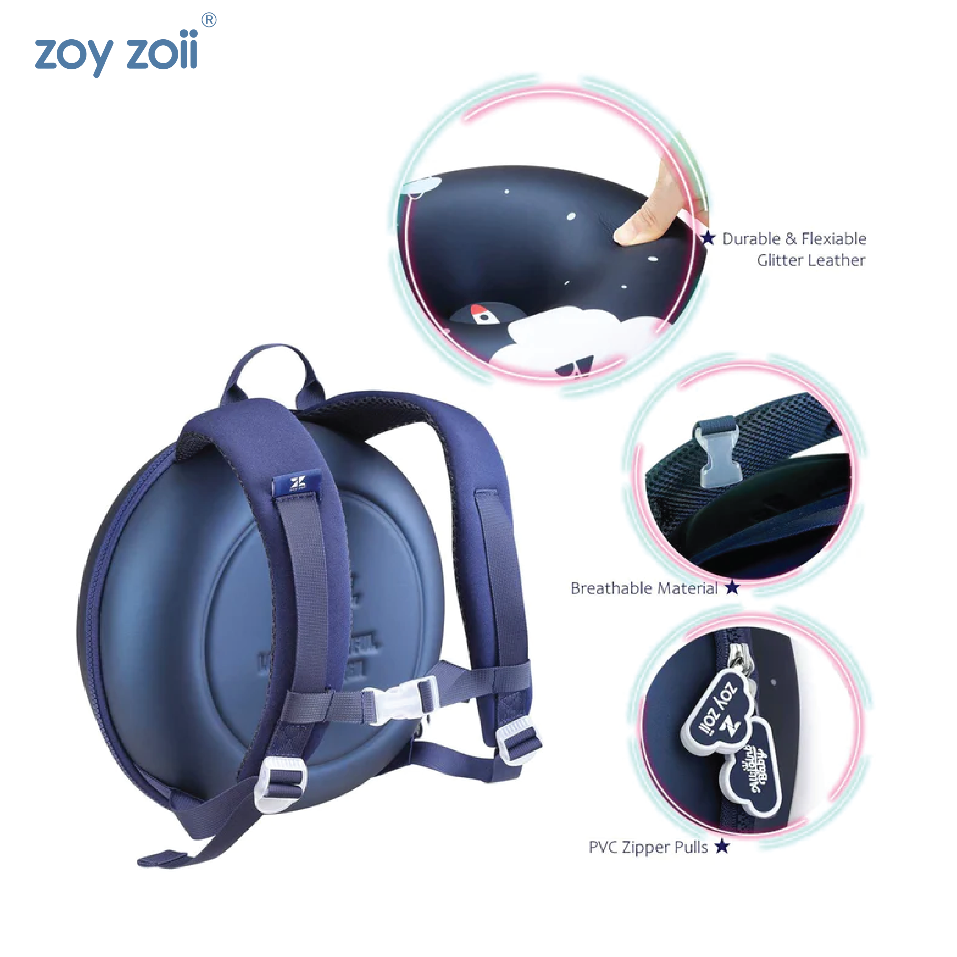 Balo cho bé Zoyzoii da cao cấp cho bé B1 - Hàng Chính Hãng
