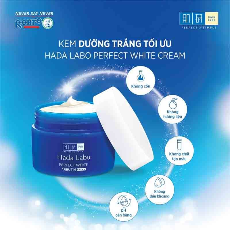 Kem Trắng Hoàn Hảo Hada Labo Perfect White 50g