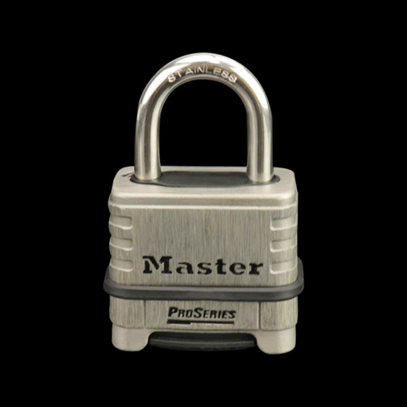 Khóa Inox Chống Gỉ Master Lock 1174 D, Mở khóa bằng cách quay số, không sử dụng chìa.